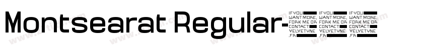 Montsearat Regular字体转换